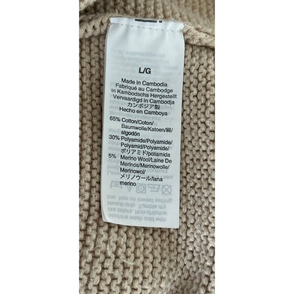 J.Crew Womens Turtleneck Chunky Knit Sweater Cotton Wool Ribbed Knit Long Sleeve - Picture 8 of 8